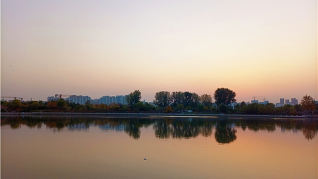 蘆花白，秋水寒